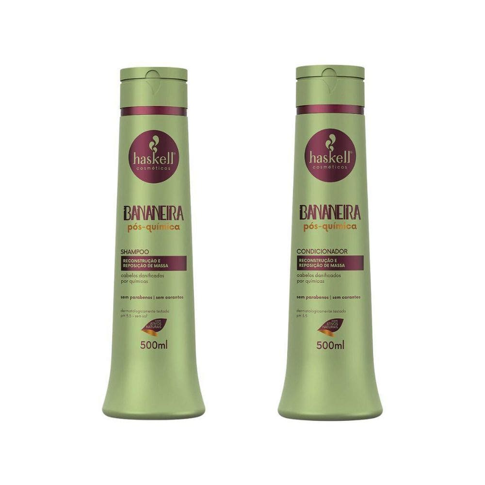 Kit Shampoo + Condicionador 500Ml Bananeira