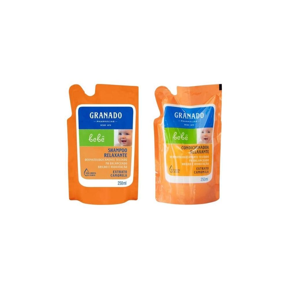 Kit Shampoo+Condicionador Granado Bebe Refil 250Ml Camomila