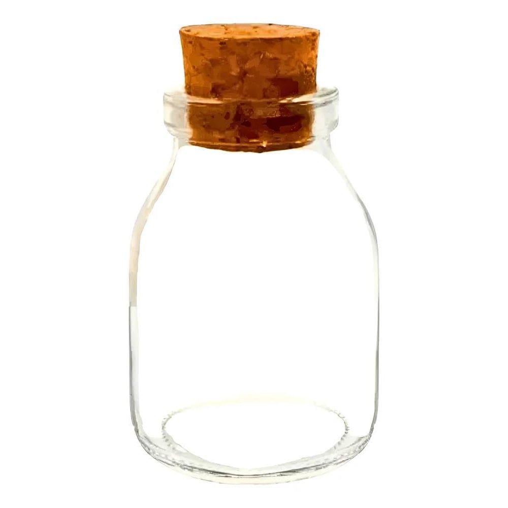 2X Kit C/10 Vidro Para Sais De Banho 50Ml Vidro E Rolha