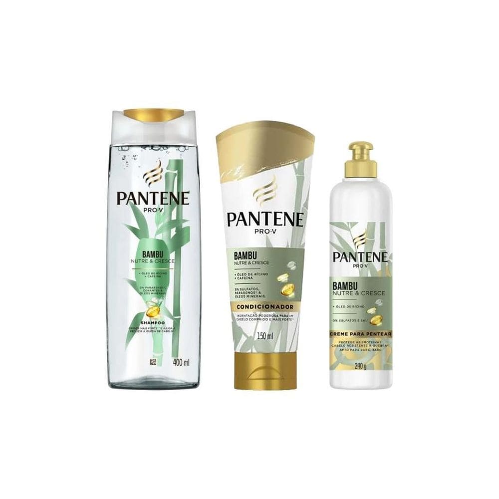 Kit Pantene Bambu 1 Sh 400Ml + 1 Cond 150Ml + 1 Cr Pent 240G