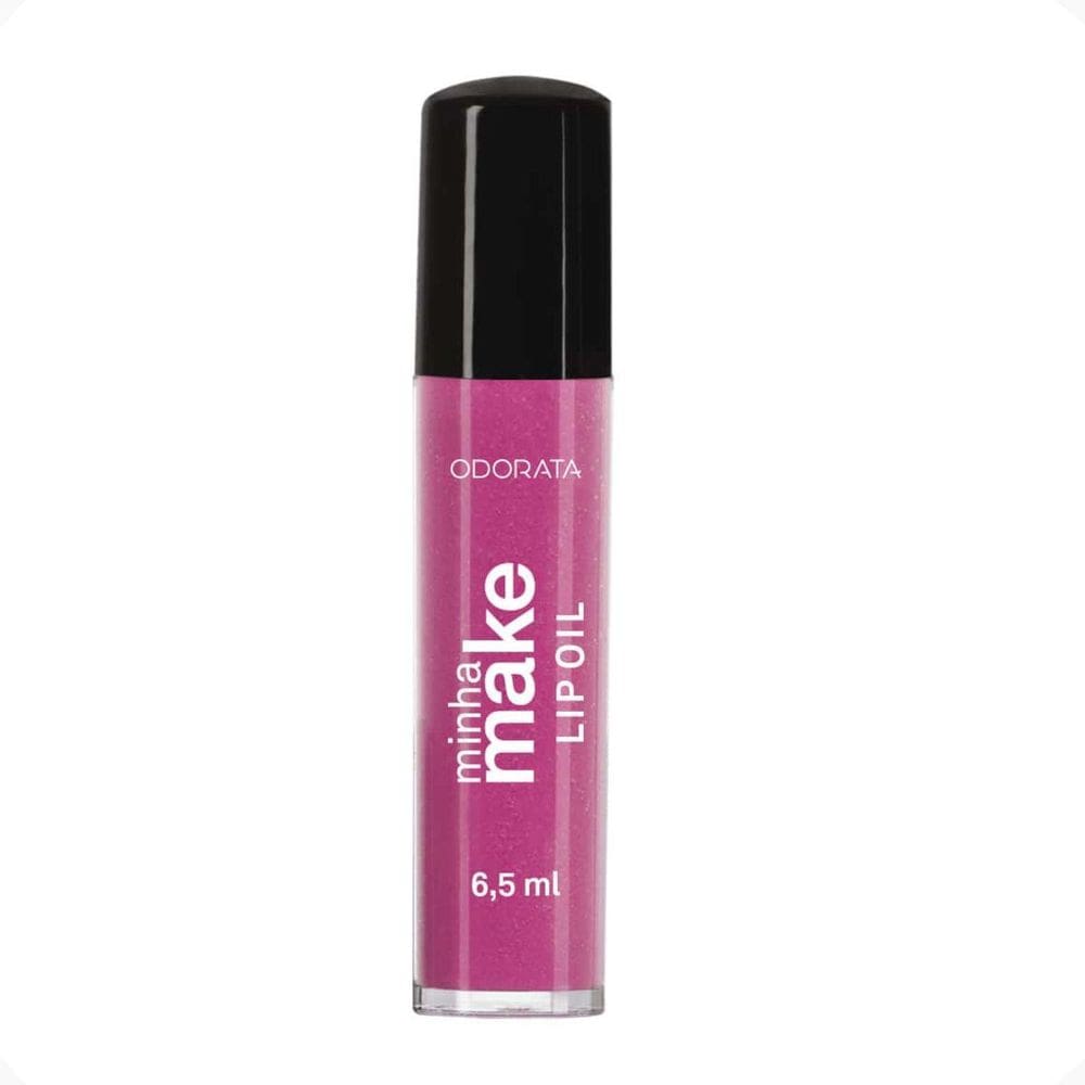 Lip Oil Gloss Labial Hidratante Morango Não Pegajoso Minha