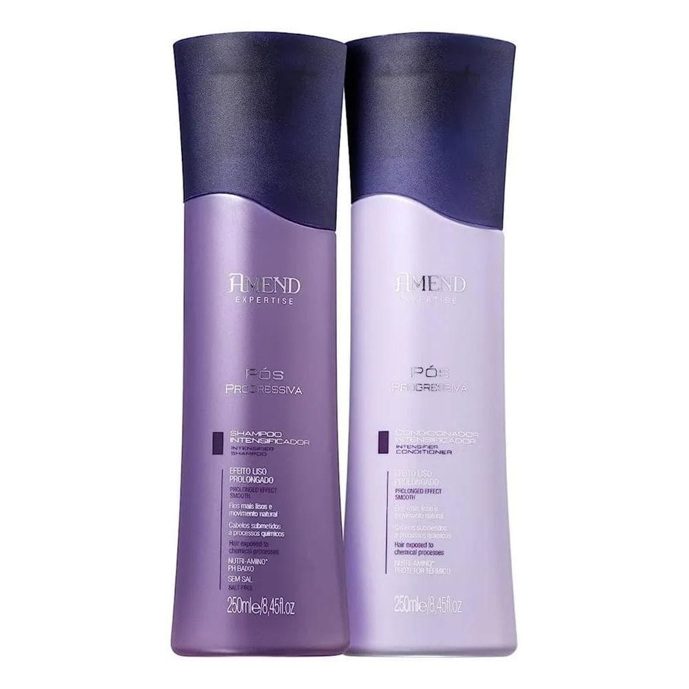 2X Kit Shampoo Condicionador 250Ml Amend Pós Progressiva