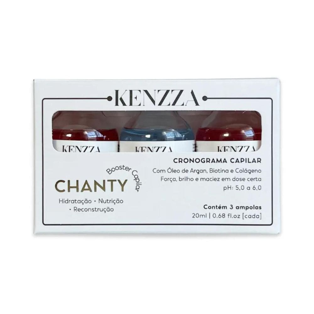 Kit Ampolas Chanty Hidratação Nutrição Reconstrução Kenzza