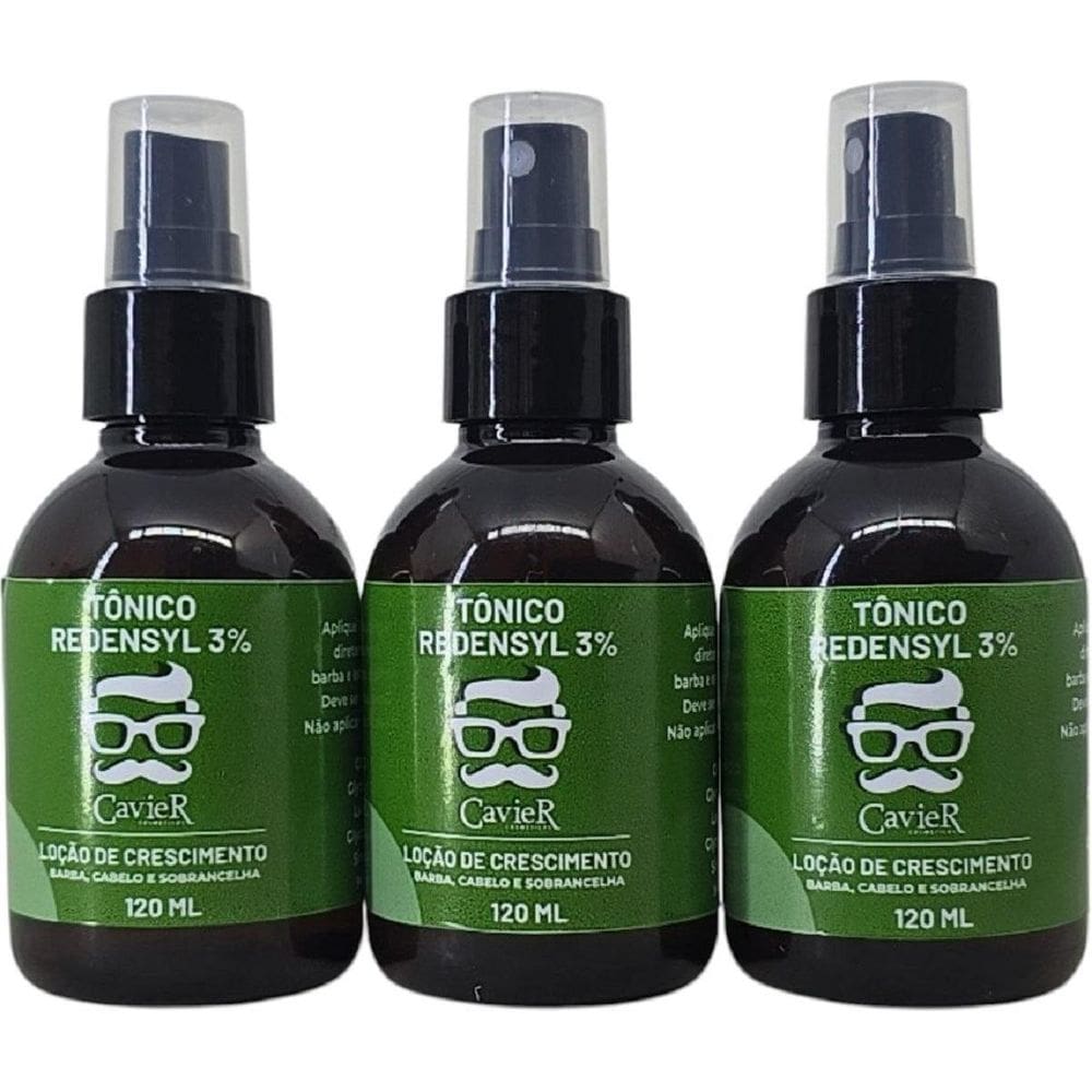 Kit Cavier 3 Tonico Redensyl 120Ml