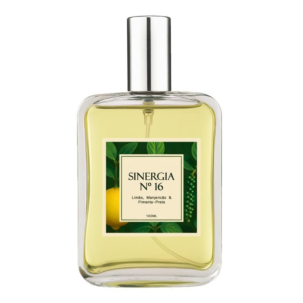 Perfume Sinergia 16 - Limão, Manjericão, Pimenta-Preta 100Ml