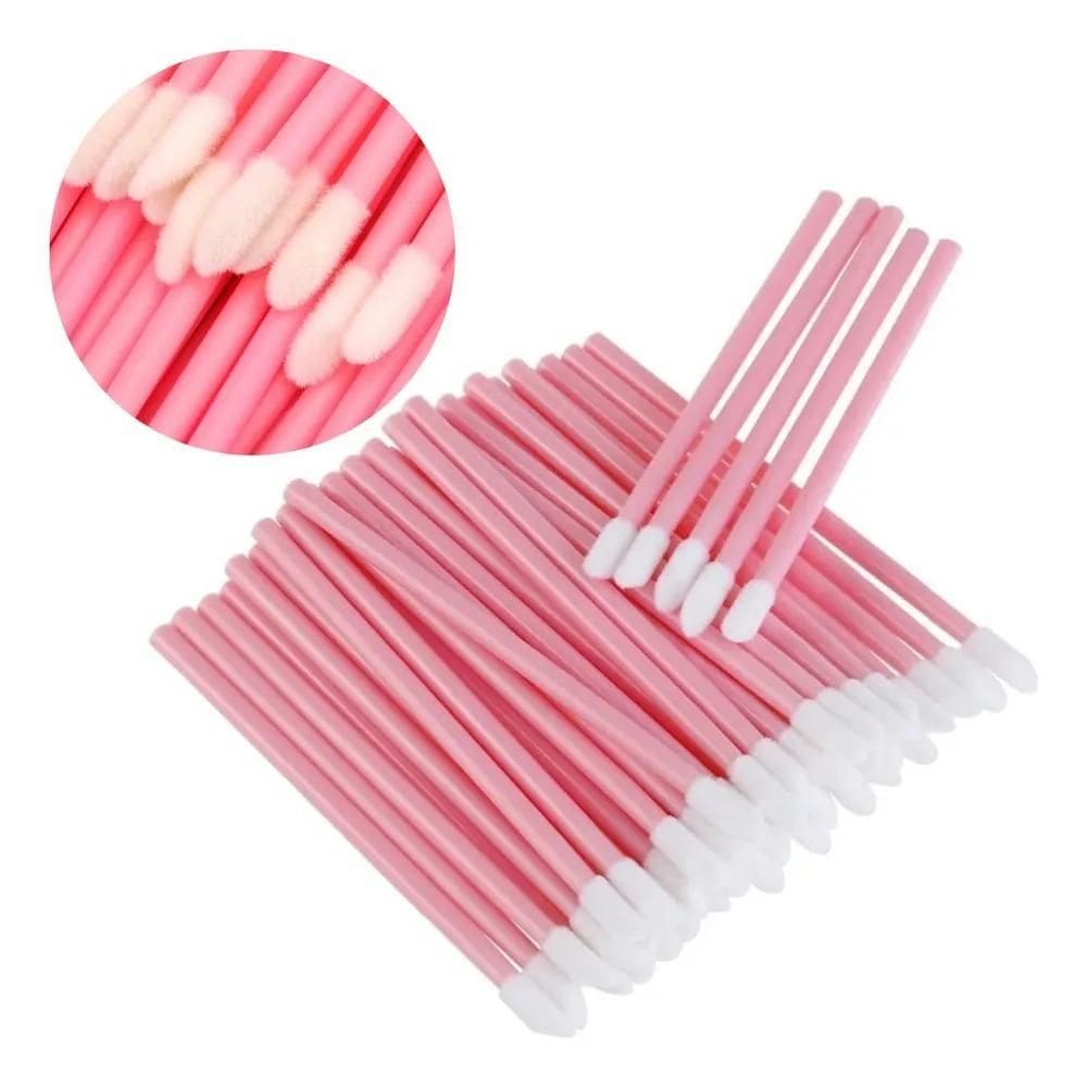 2X Aplicador De Batom E Gloss - Cotonete Descartável - 100 U