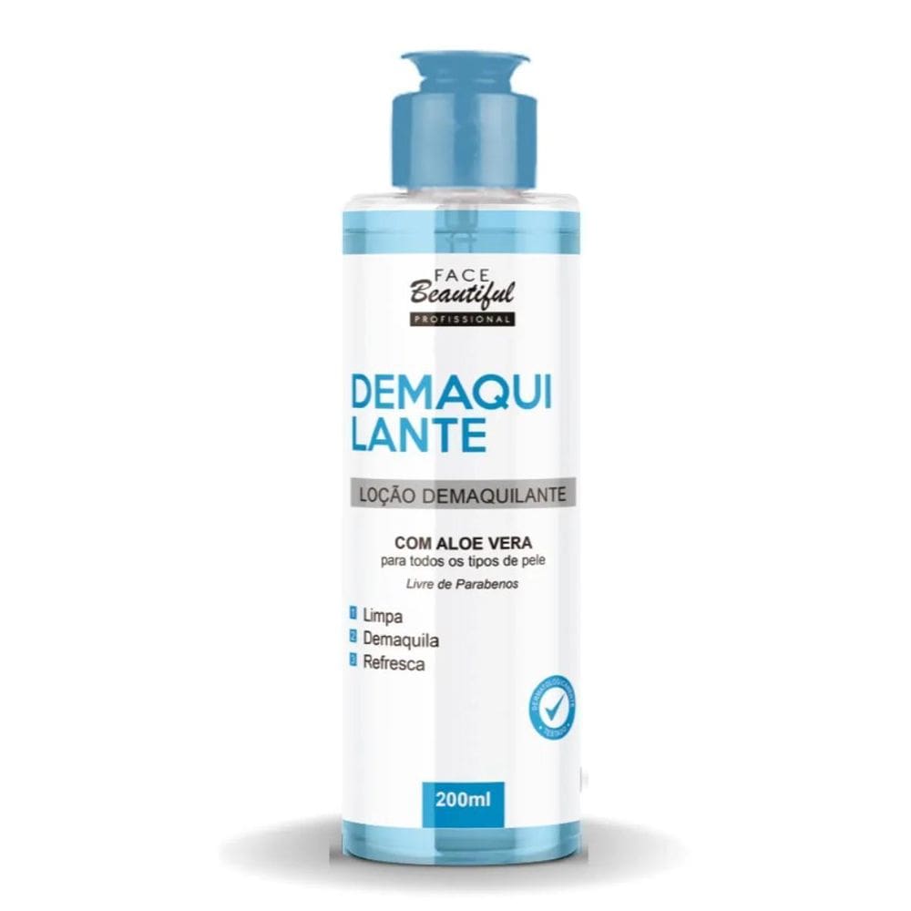 Demaquilante Com Aloe Vera 200Ml - Face Beautiful