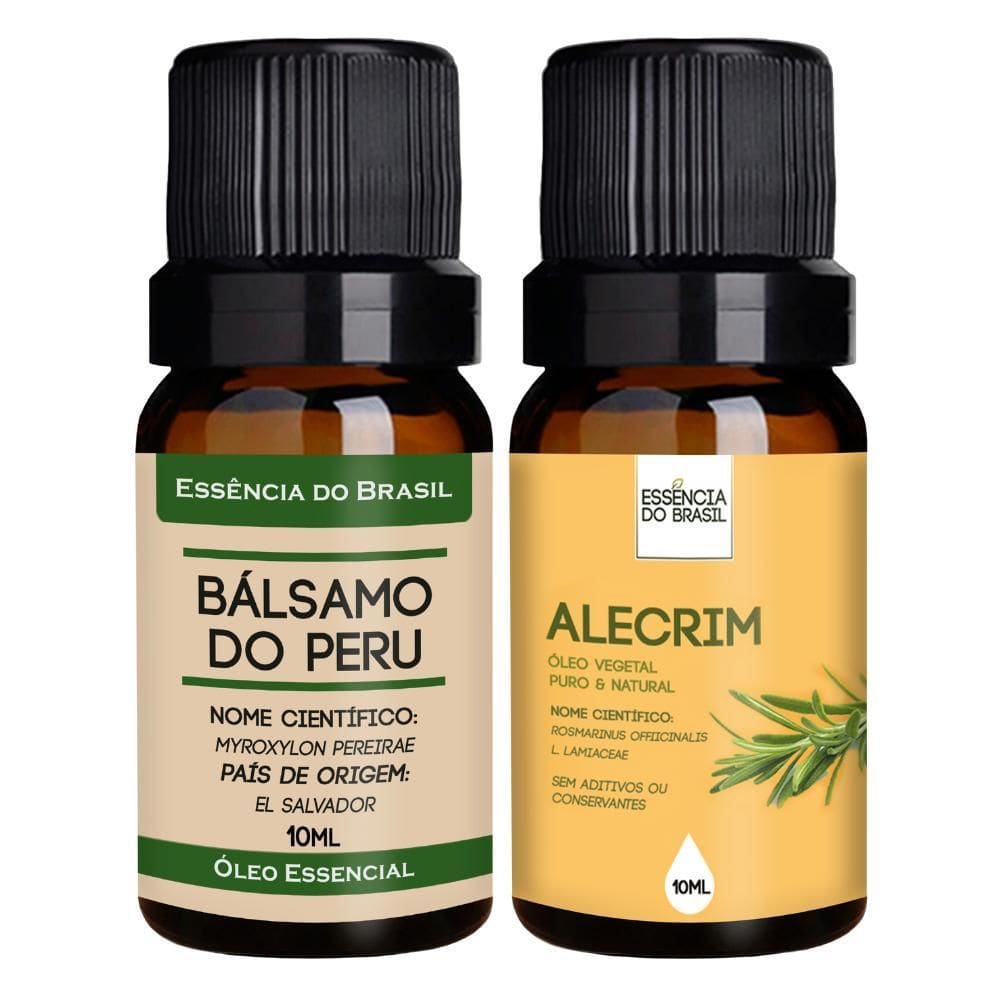 Óleo Essencial De Bálsamo Do Peru + Vegetal De Alecrim 10Ml