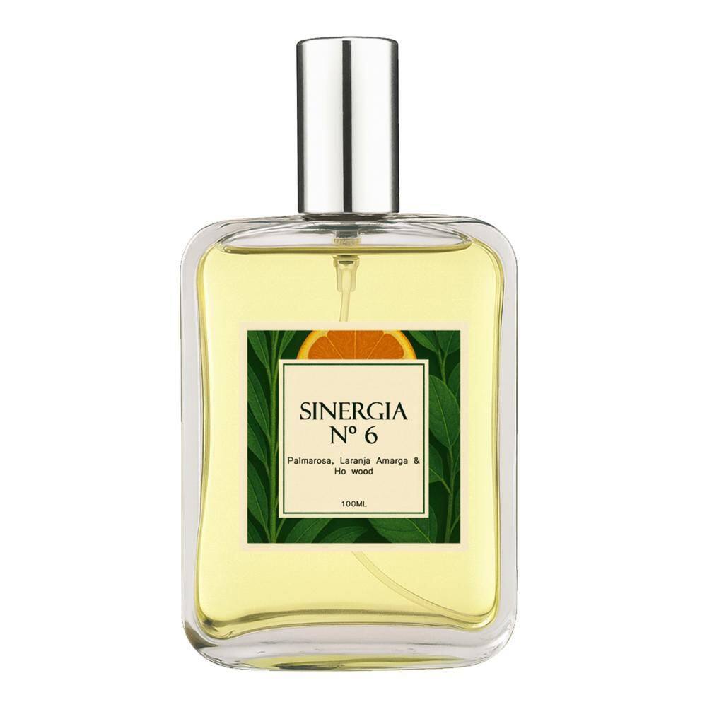Perfume Sinergia 6- Palmarosa, Laranja Amarga, Ho Wood 100Ml