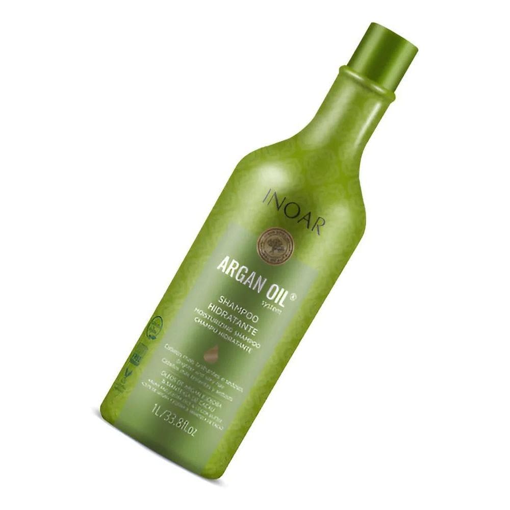 10X Shampoo Hidratante Argan Oil Inoar 1 Litro
