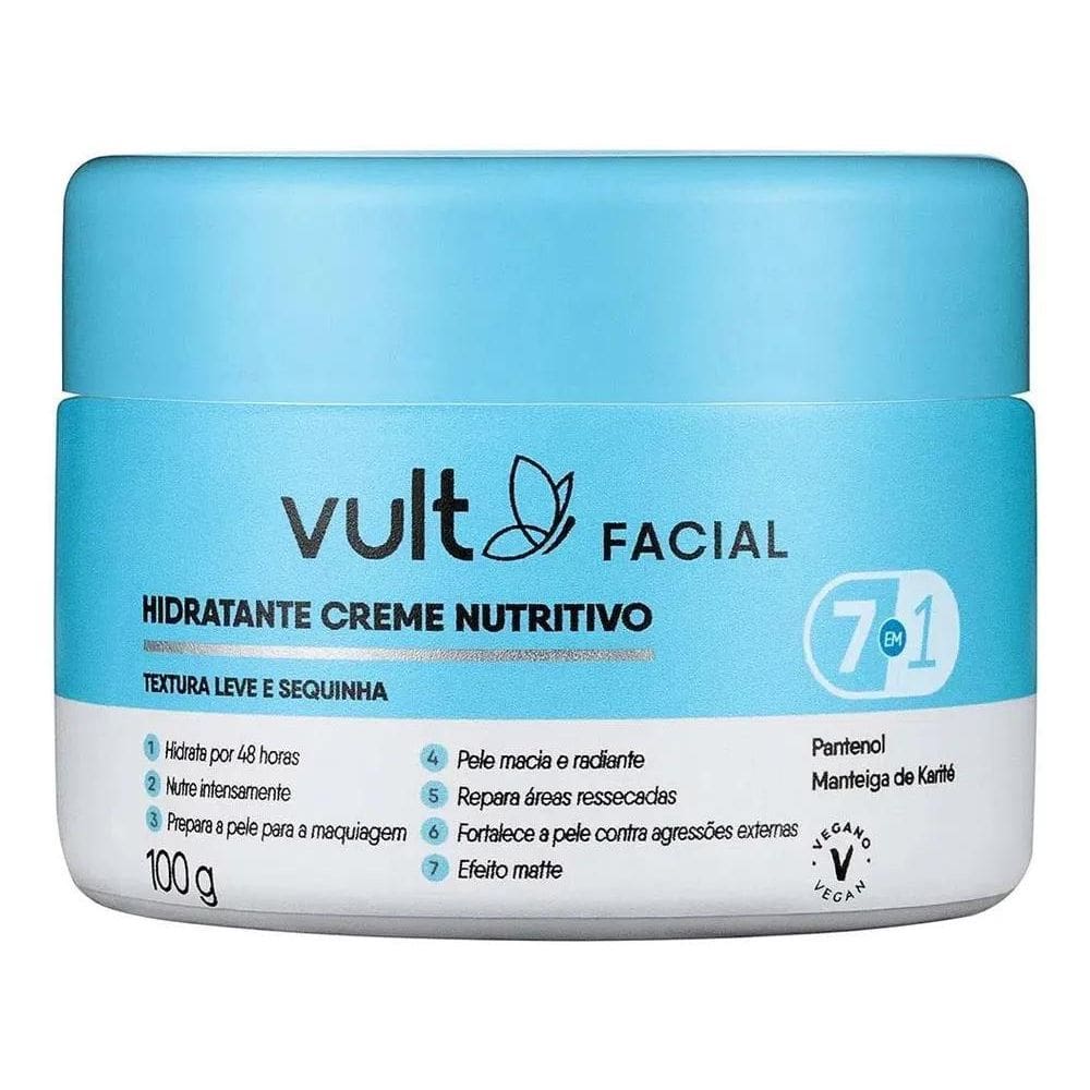 2X Creme Hidratante Facial Nutritivo Vult - 100G Momento De