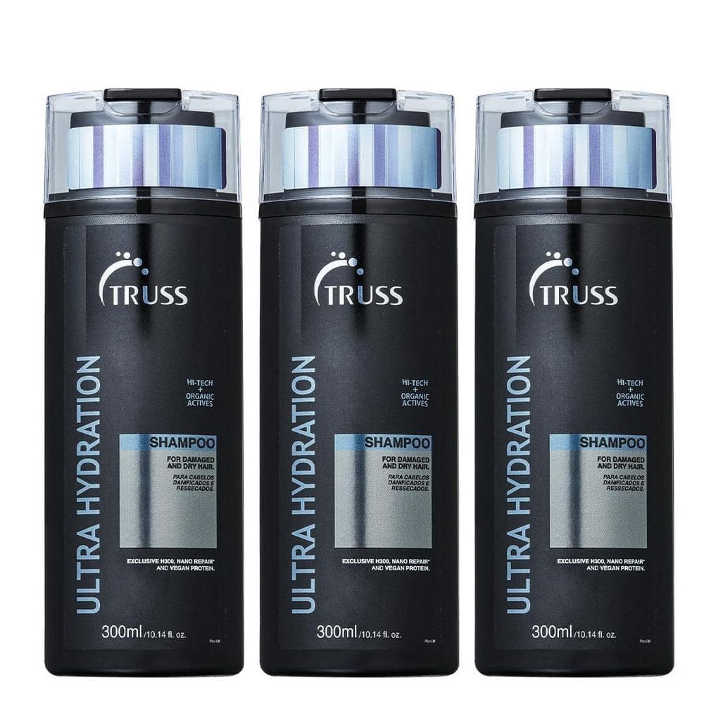 Truss Ultra Hydration Shampoo 300Ml Kit 03 Unidades