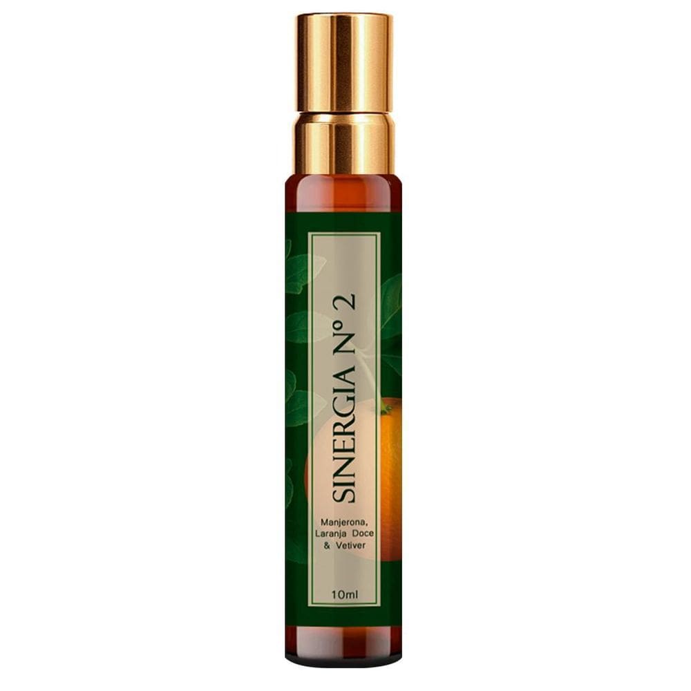 Perfume Sinergia 2 - Manjerona, Laranja Doce, Vetiver 10Ml