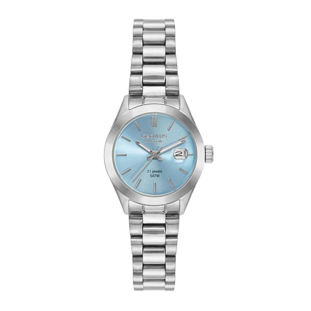 Relógio Seculus Feminino Ref: 44292l0svna3 Automático Prateado