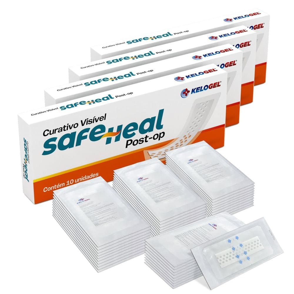 Curativo Visível Safe Heal Post-Op 10X20 5X15 40Un Kelogel