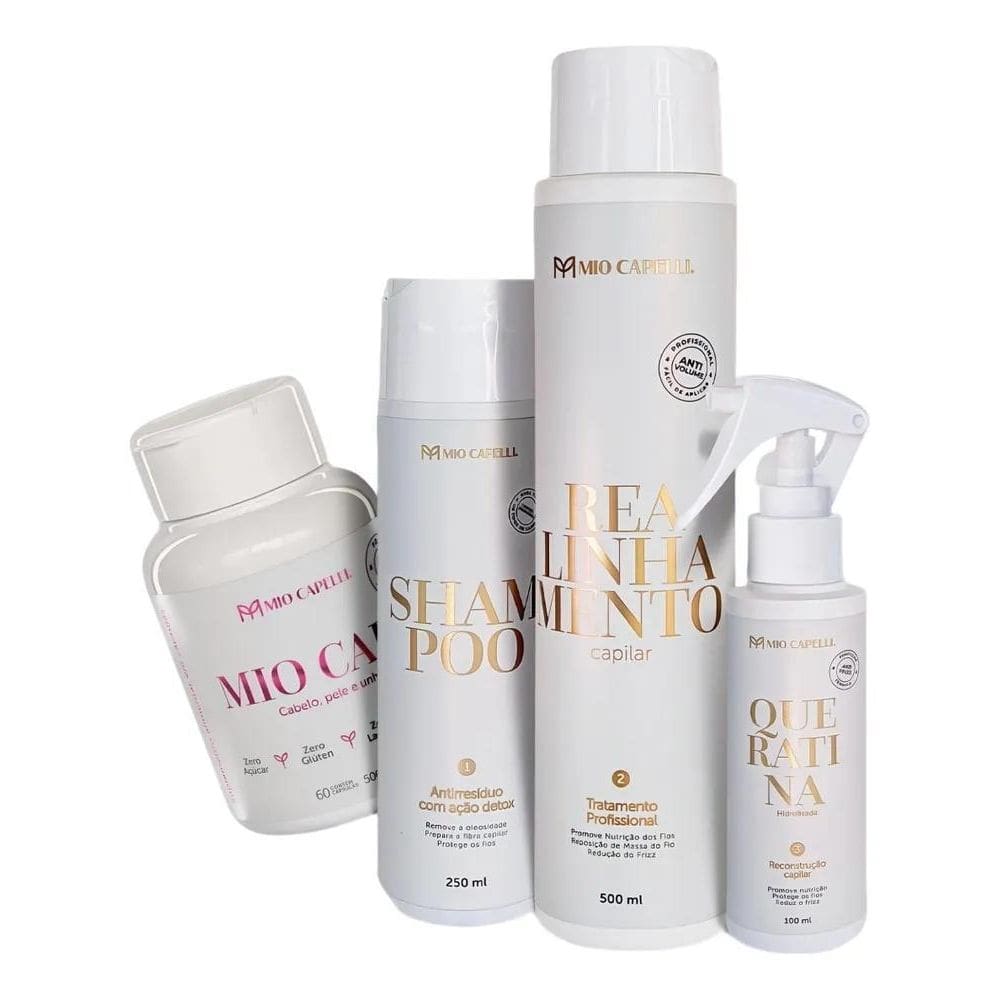 2X Kit De Progressiva Sem Formol Realinhamento Capilar Mio C