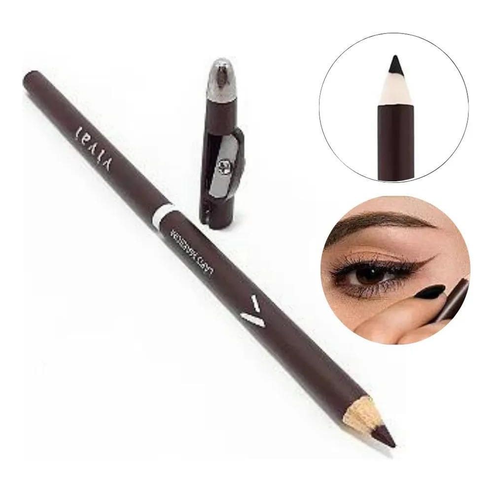 2X Lápis Universal De Sobrancelha Retrátil Marrom Bella Femm