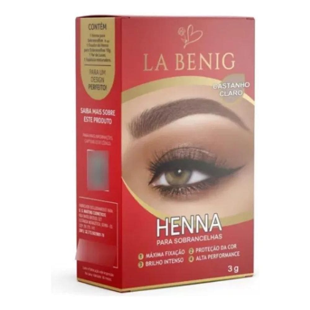 2X Henna La Benig 3G - Imediato Cor Castanho Cl