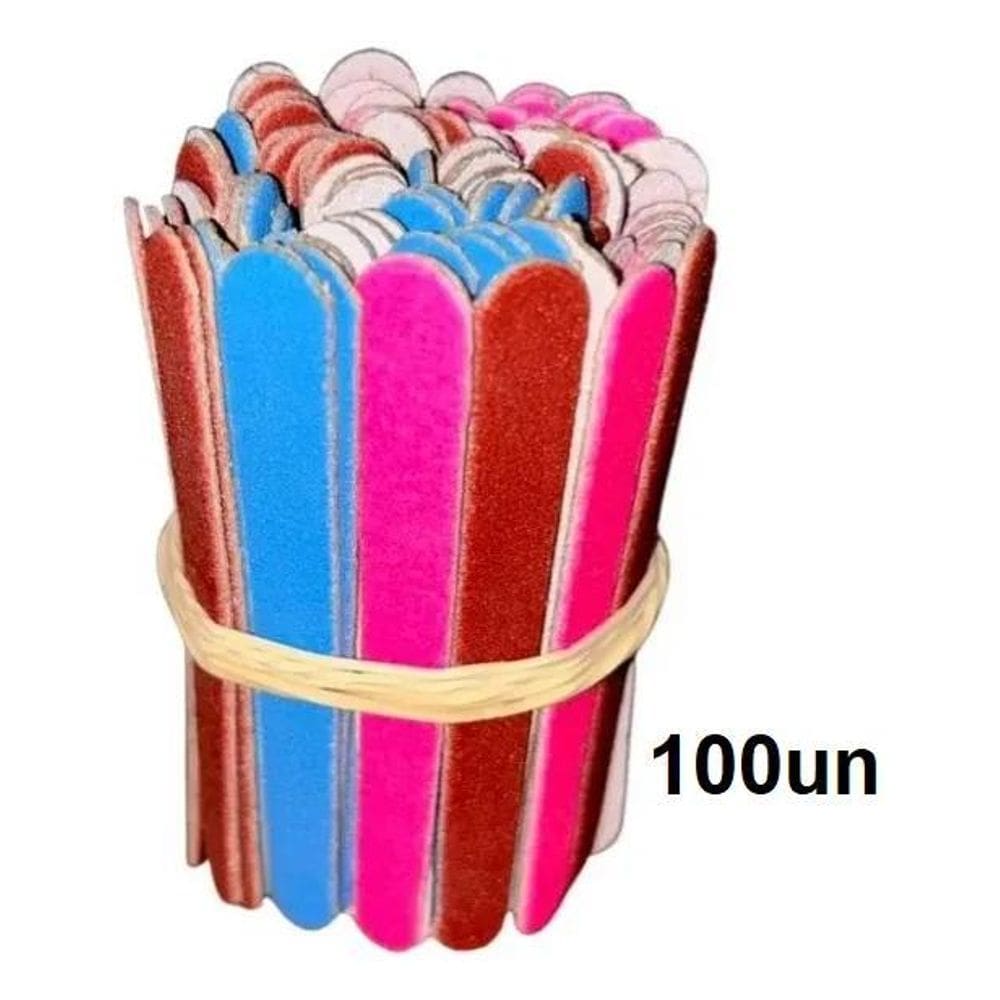 2X Monolo Lixa Unha Marca Monolo Reta Colorida