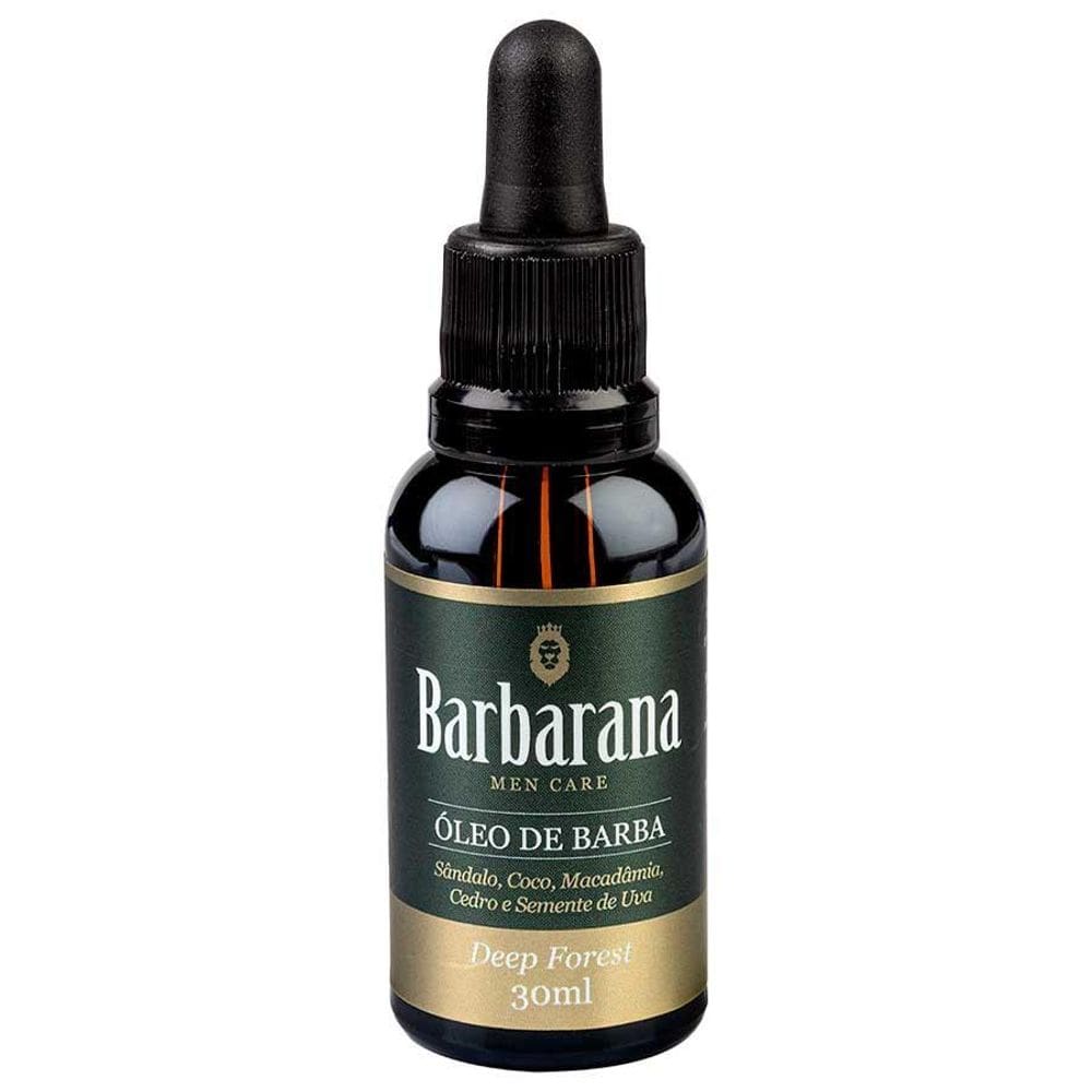Óleo De Barba Deep Forest Oriental Amadeirado 30Ml Barbarana
