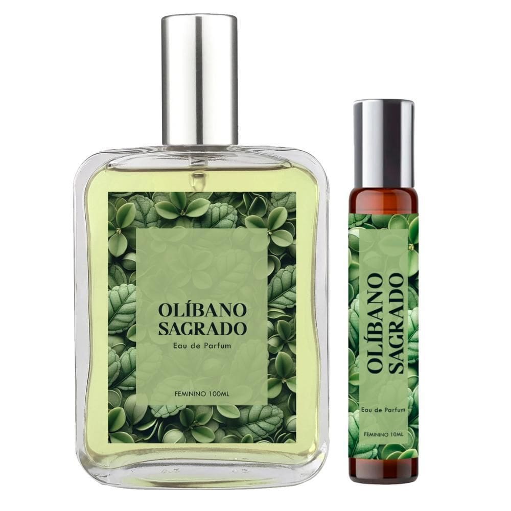 Perfume Olíbano Sagrado Mulher 100Ml + Roll On 10Ml Natural