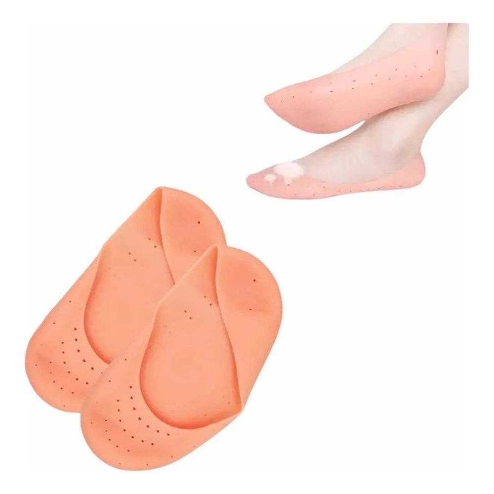 2X Meia De Silicone Hidratante Cicatrizante Saúde Dos Pés