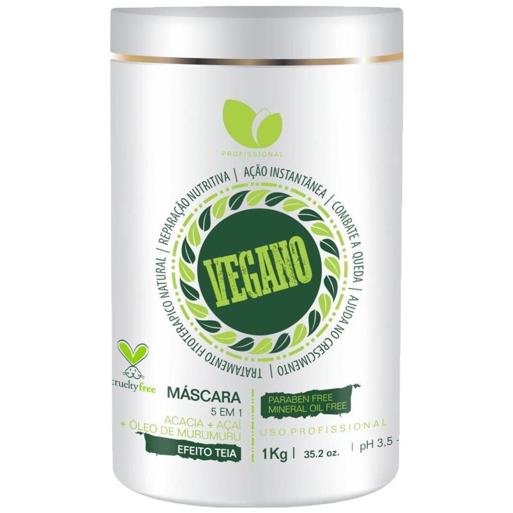Tratamento Capilar Vegano Crescimento E Hidratação Máscara
