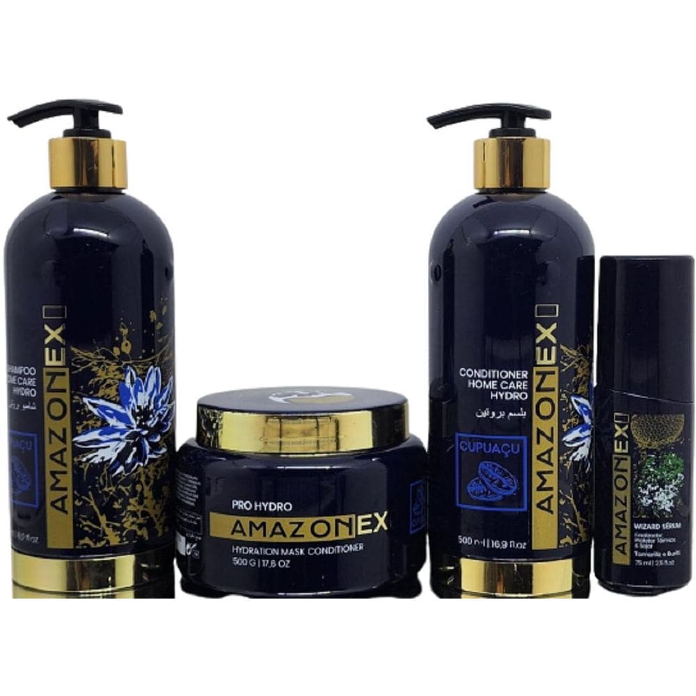 Kit Shampoo - Mascara - Condicionador - Finalizador Amazonex