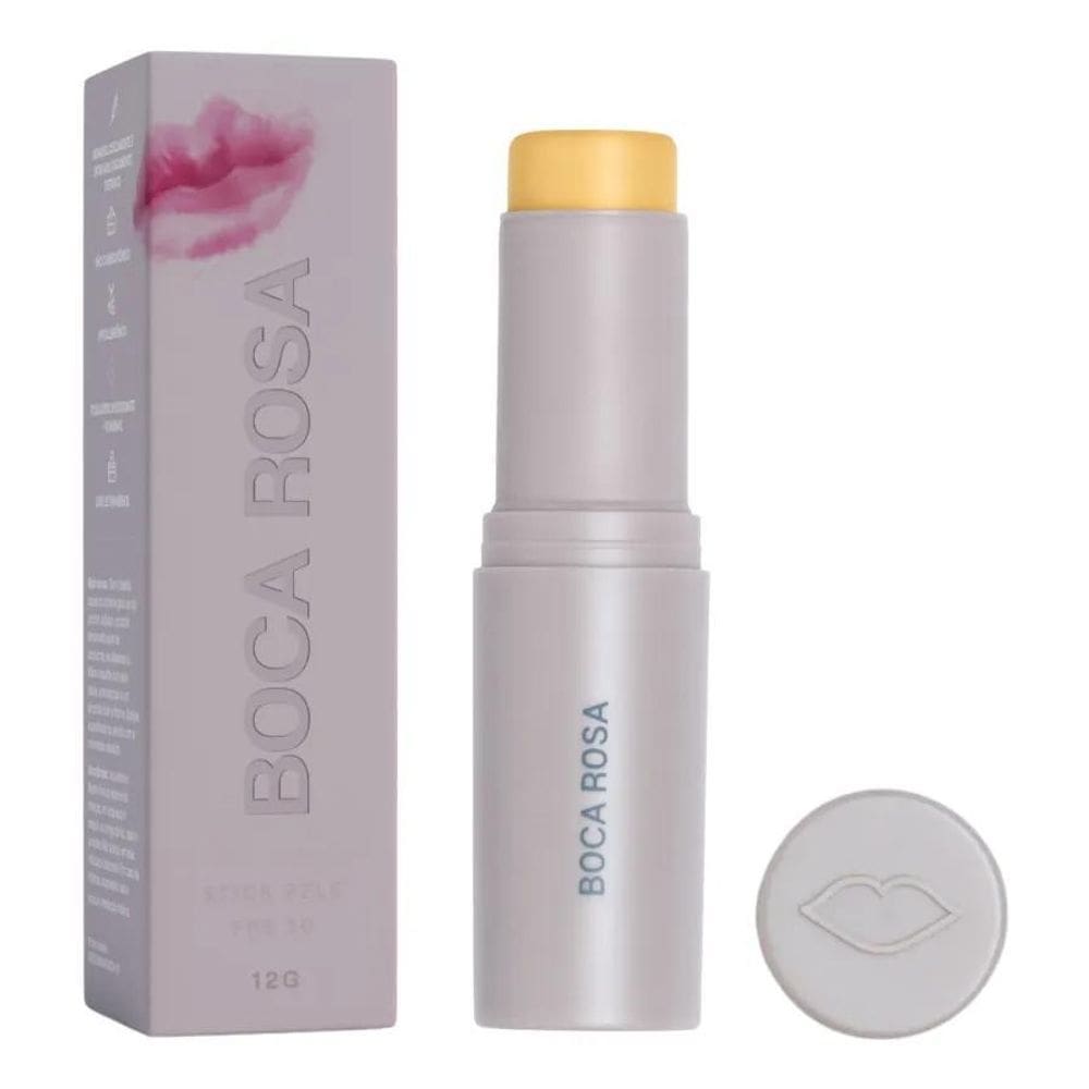 Base Stick Pele Boca Rosa Alta Cobertura Contorno Corretivo