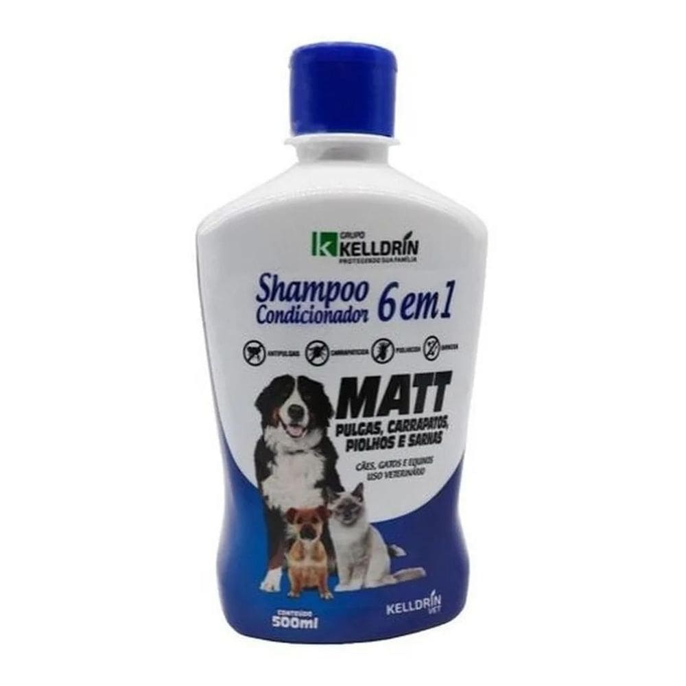 Shampoo E Cond Anti Pulgas Carrapatos Sarna Matt Cães Gatos