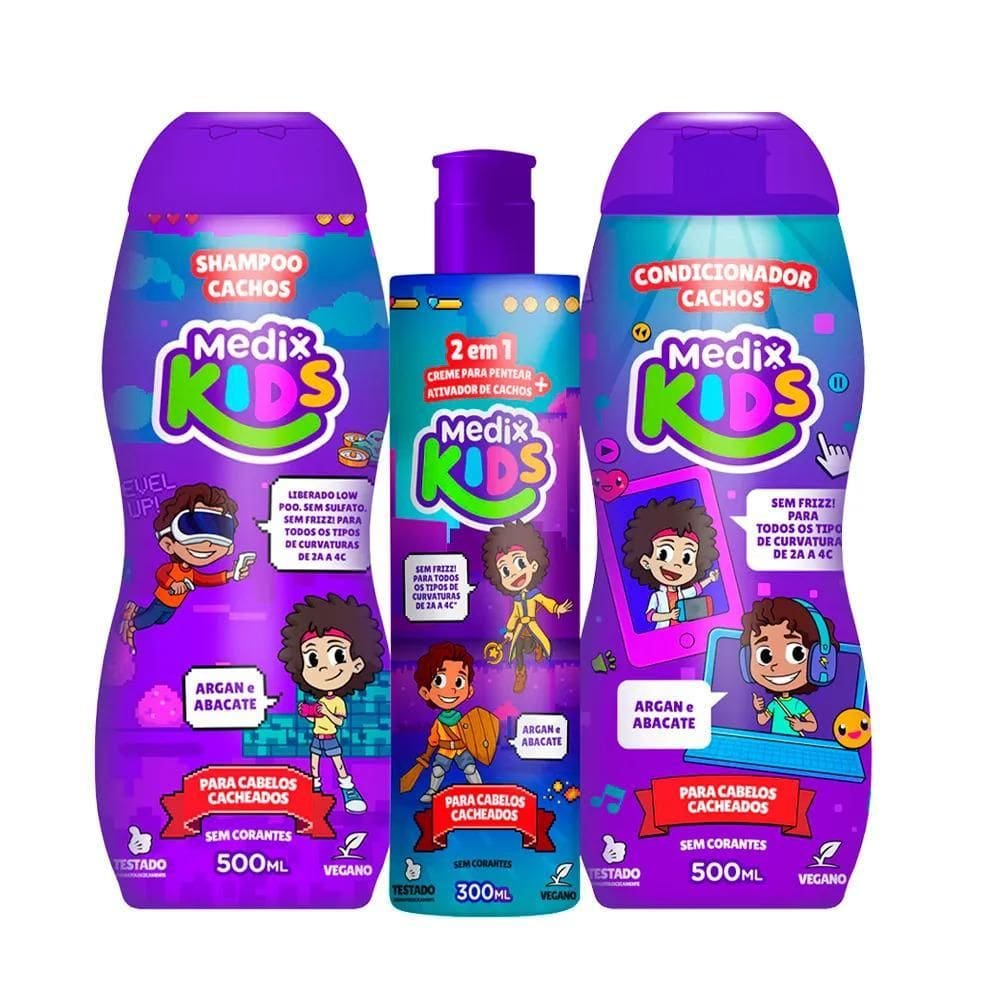 Kit Shampoo 500Ml + Condicionador 500Ml E Creme De Pentear C
