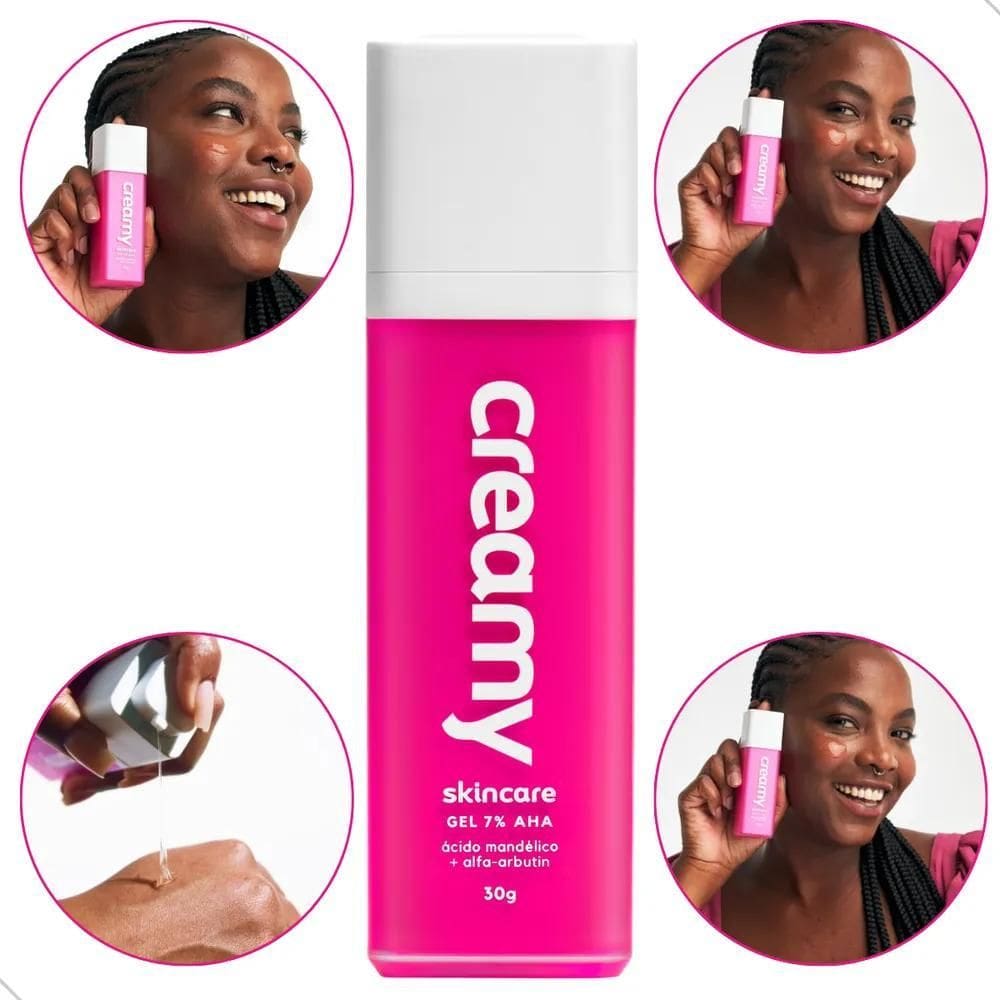 3X Creamy Gel Clareador Antiacne - Aha Ácido Mandélico X 30