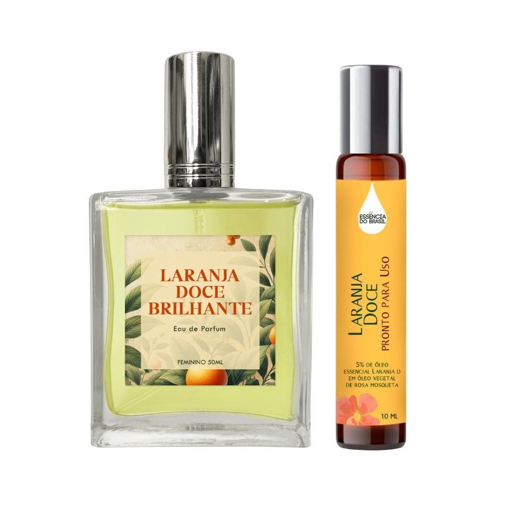 Perfume Laranja Doce Brilhante Mulher 50Ml + Óleo Essencial