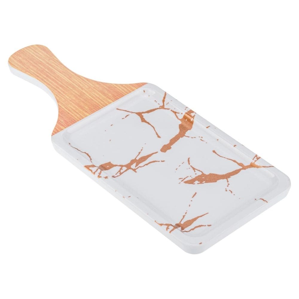 Travessa Marmorizada Weck em Melamina 32x13 cm