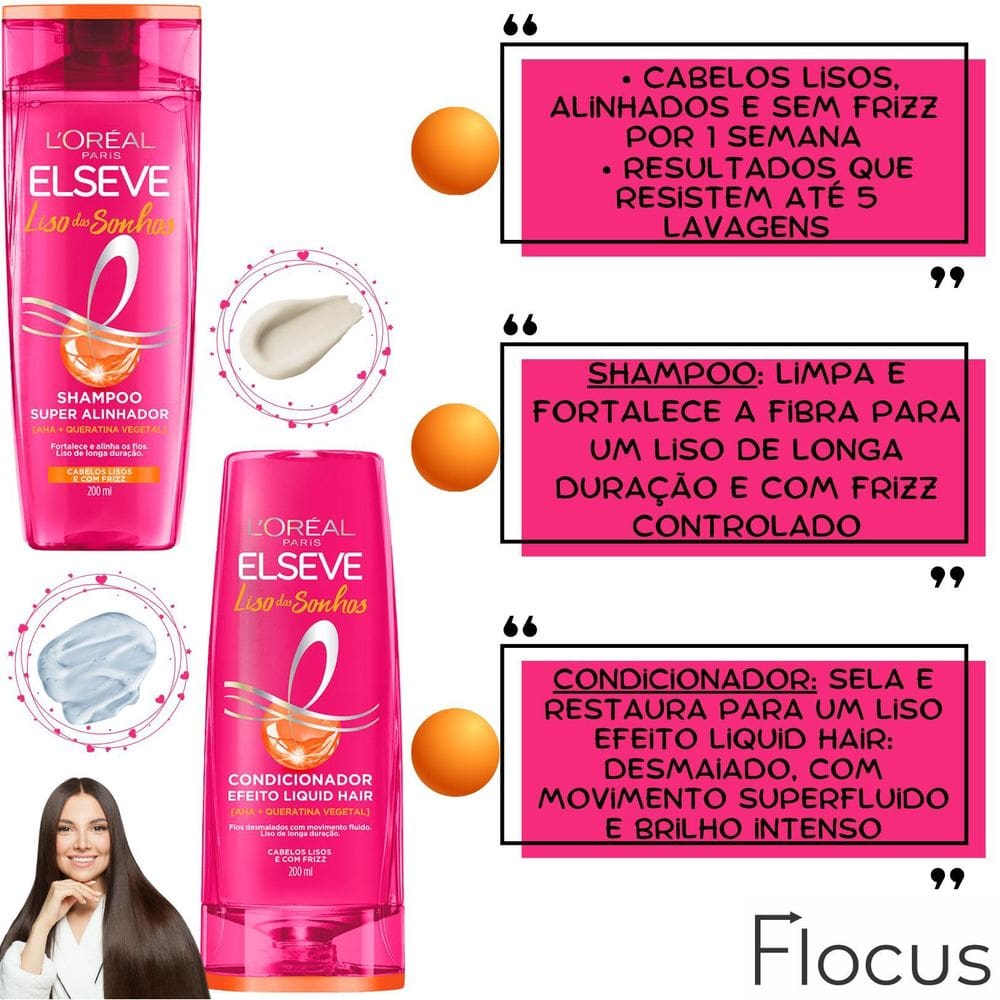 Kit Liso Dos Sonhos Leave In Sérum Prova De Umidade Pentear