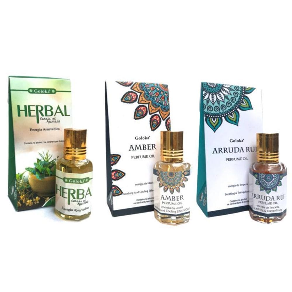 Kit Com 3 Óleo Perfumado 10 Ml Goloka Diversos + Presente