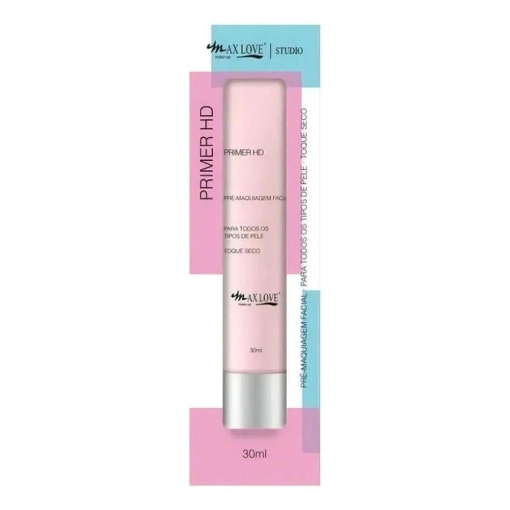 2X Primer Hd Facial Max Love Pré Maquiagem Toque Seco