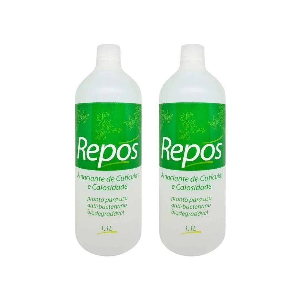 Repos Amaciante Cuticulas/Calosidade Liq 1,1Lt - Kit Com 2Un