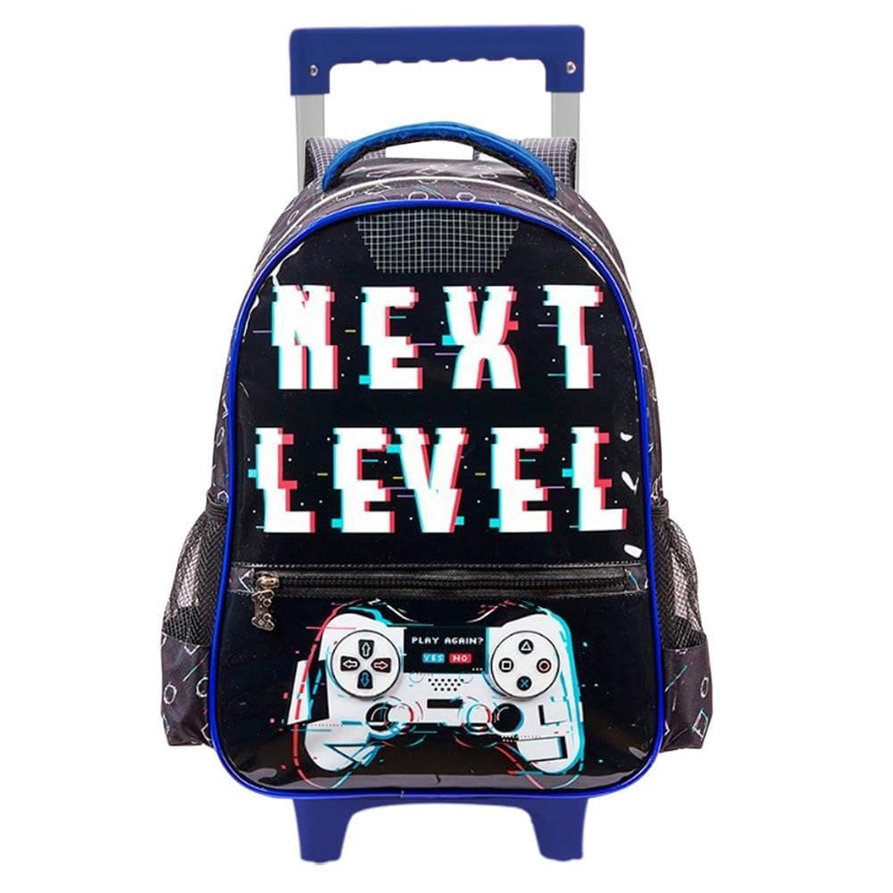 Mochila De Rodinhas Escolar Infantil Next Level Vídeo Game