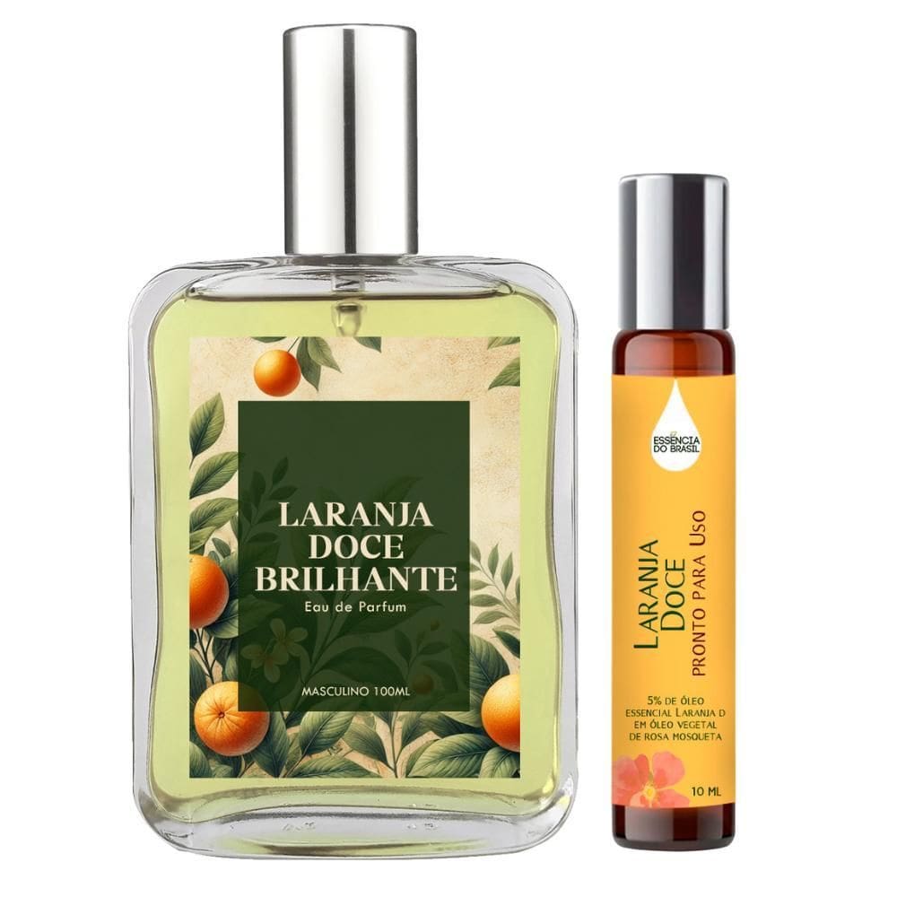 Perfume Laranja Doce Brilhante Homem 100Ml + Óleo Essencial