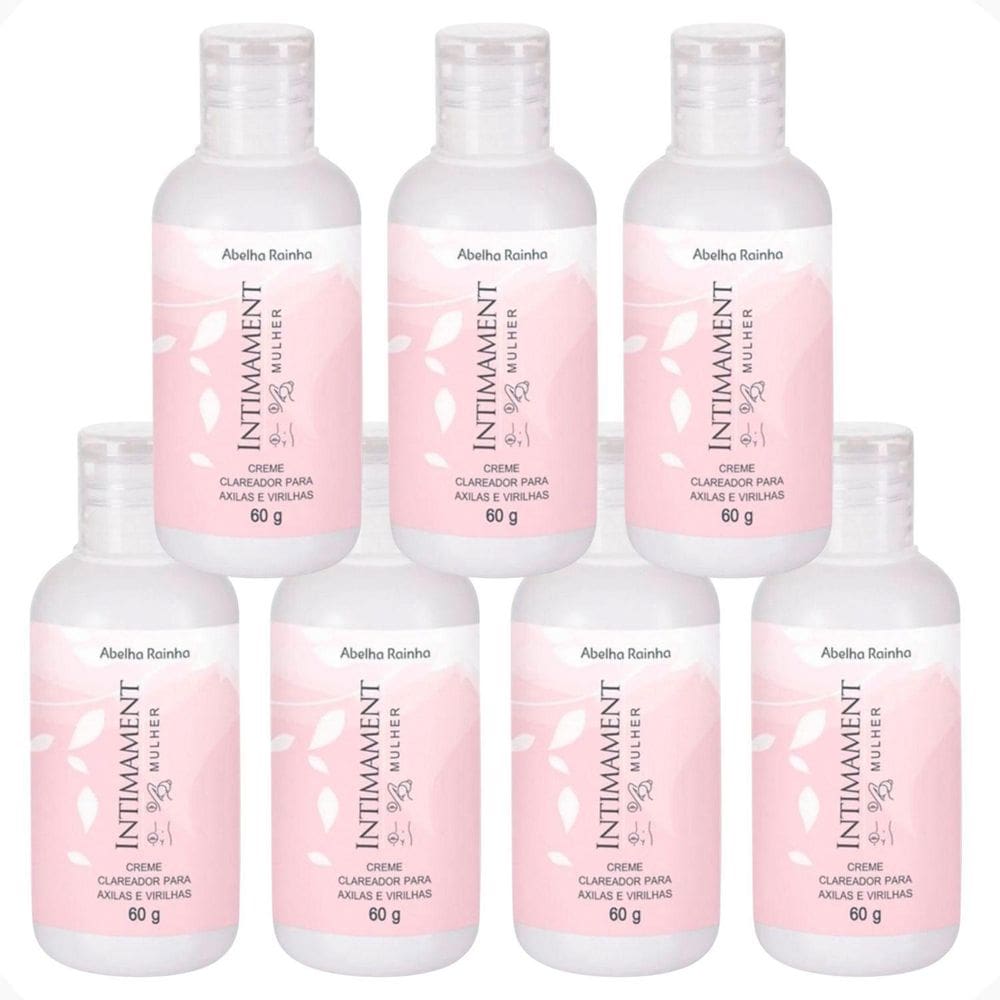 Kit 7 Creme Clareador Axilas E Virilhas Intimament Abelha