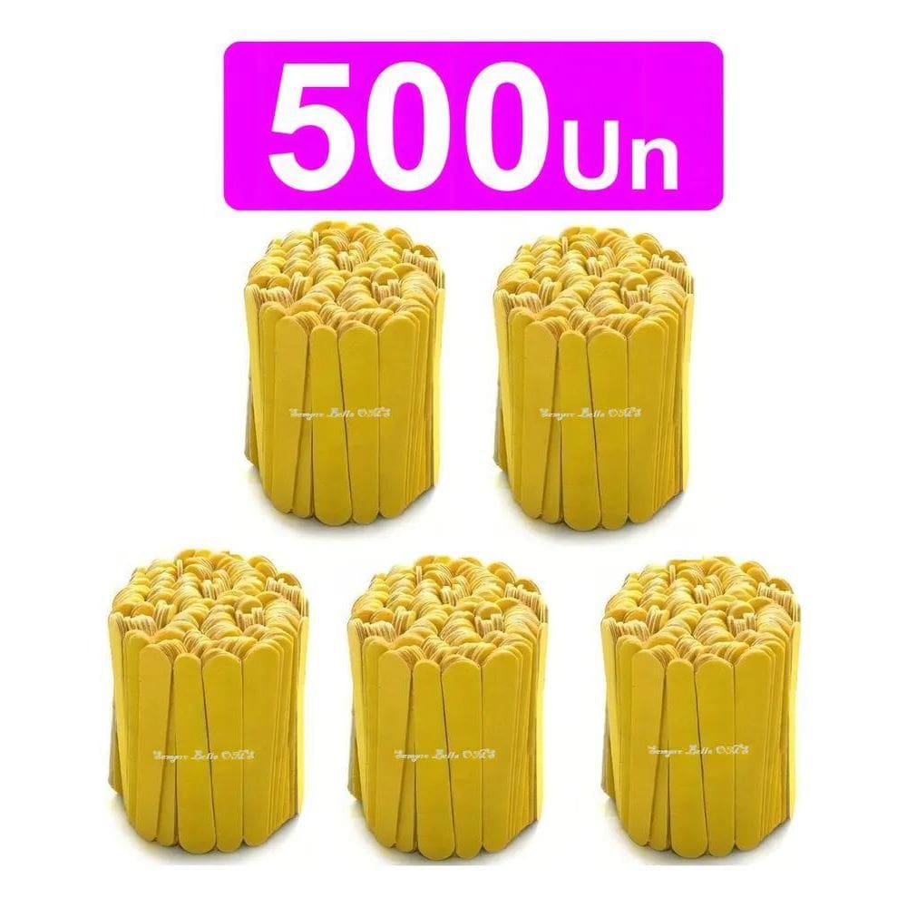 2X Kit 500 Mini Lixa De Unha Canario Descartáveis De Manicur