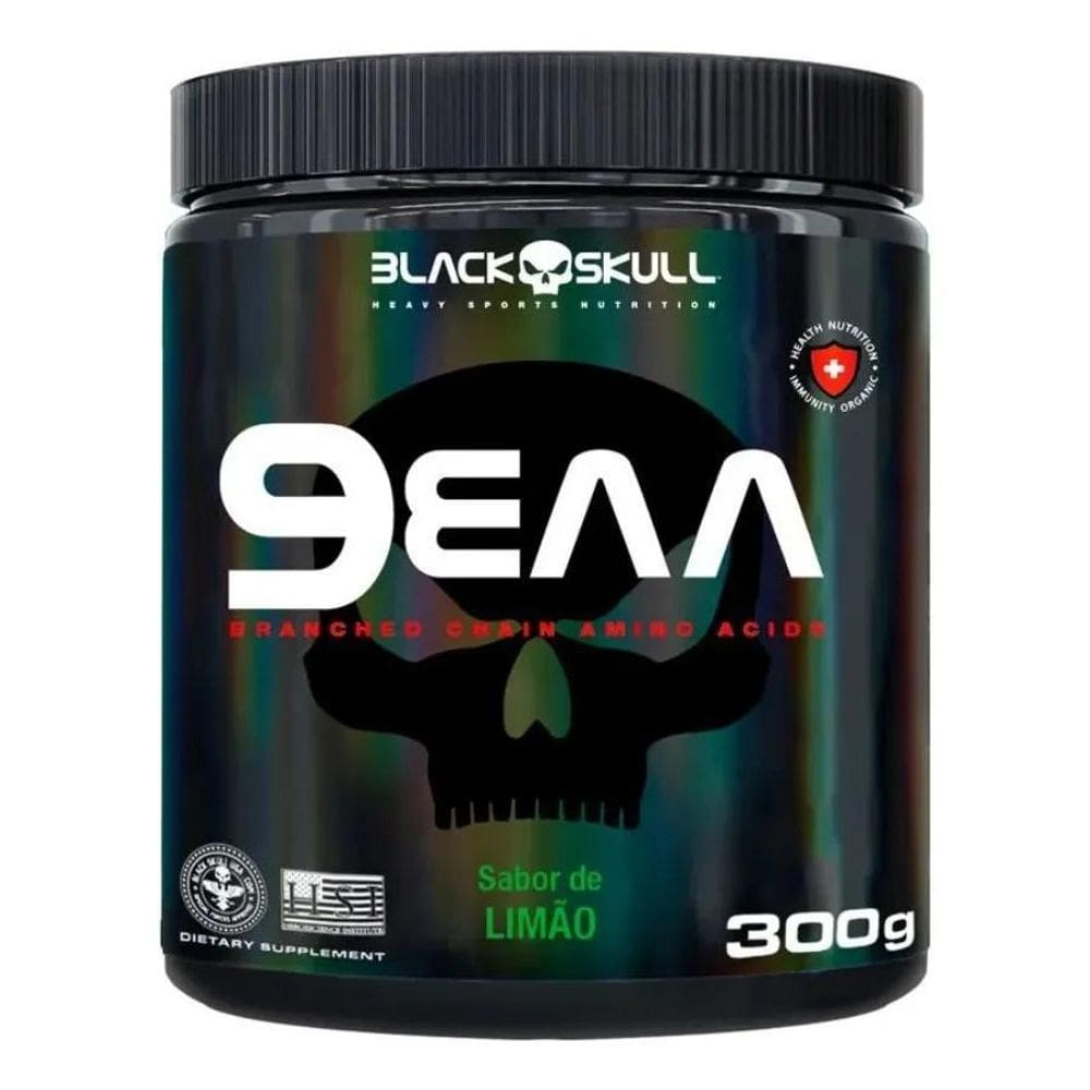 2X Eaa 9 Aminoácidos Essenciais 300G Black Skull Sabor Limão