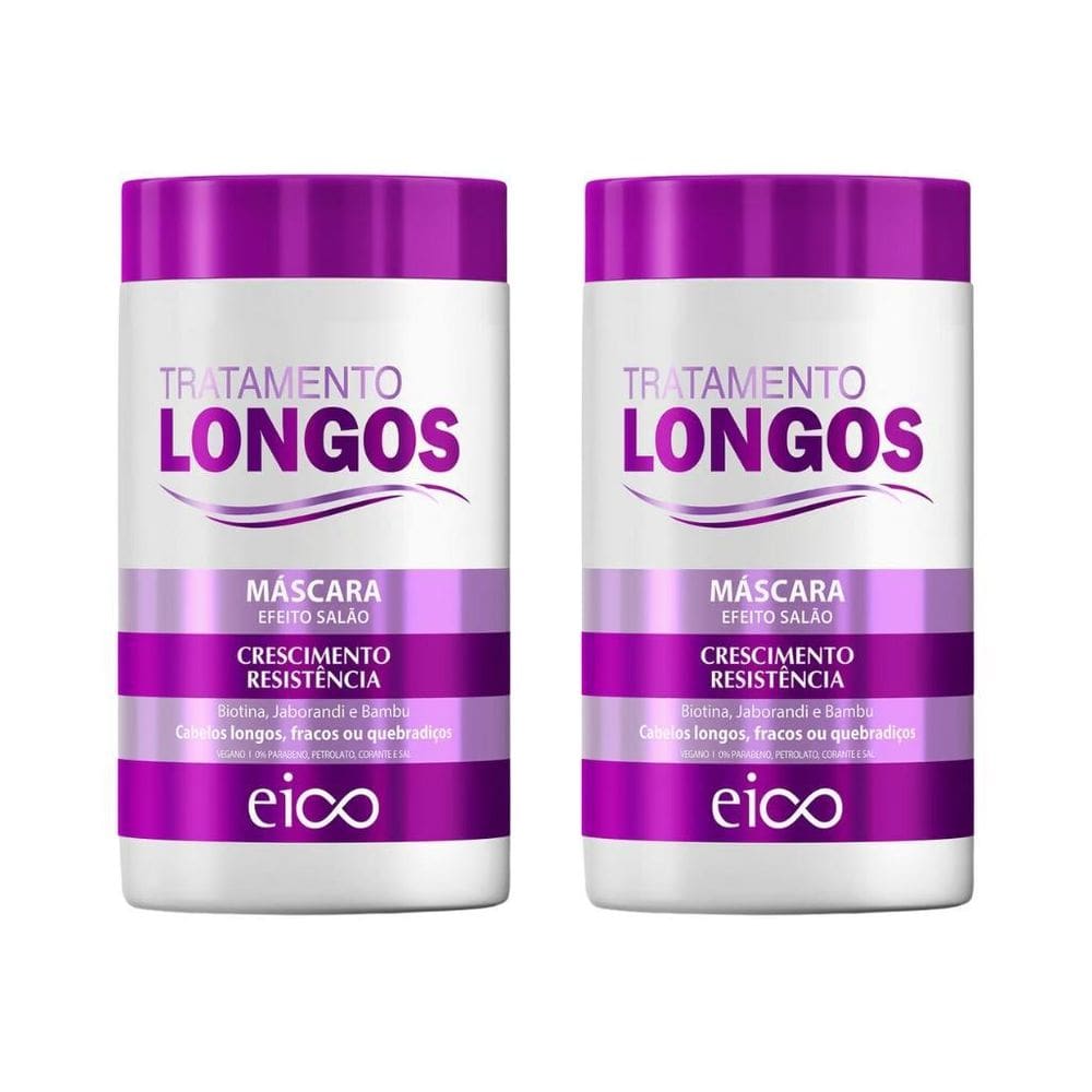 Mascara Eico 1Kg Cabelos Longos - Kit C/2Un