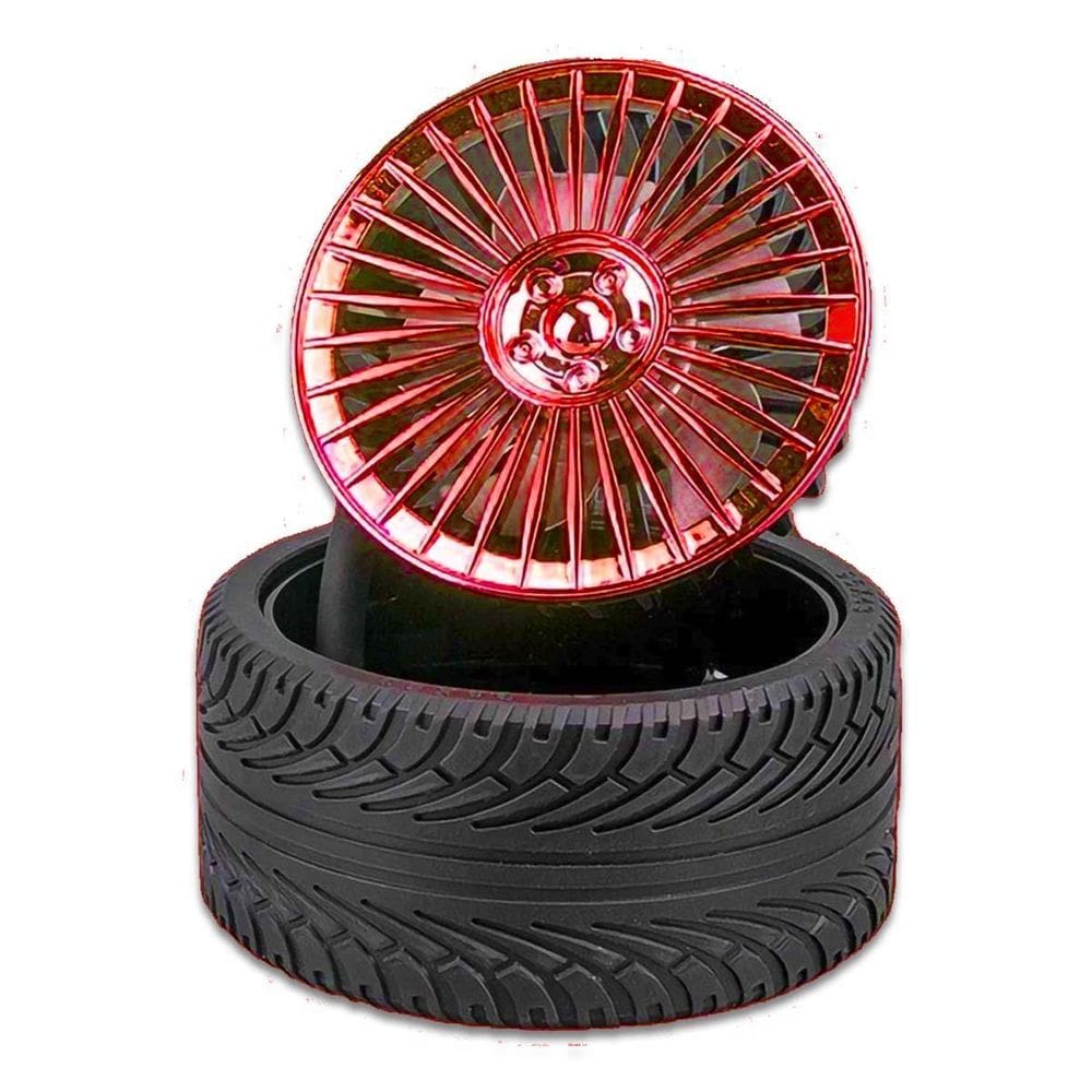 Mini Ventilador Usb Portátil Dobrável Recarregável Vermelho