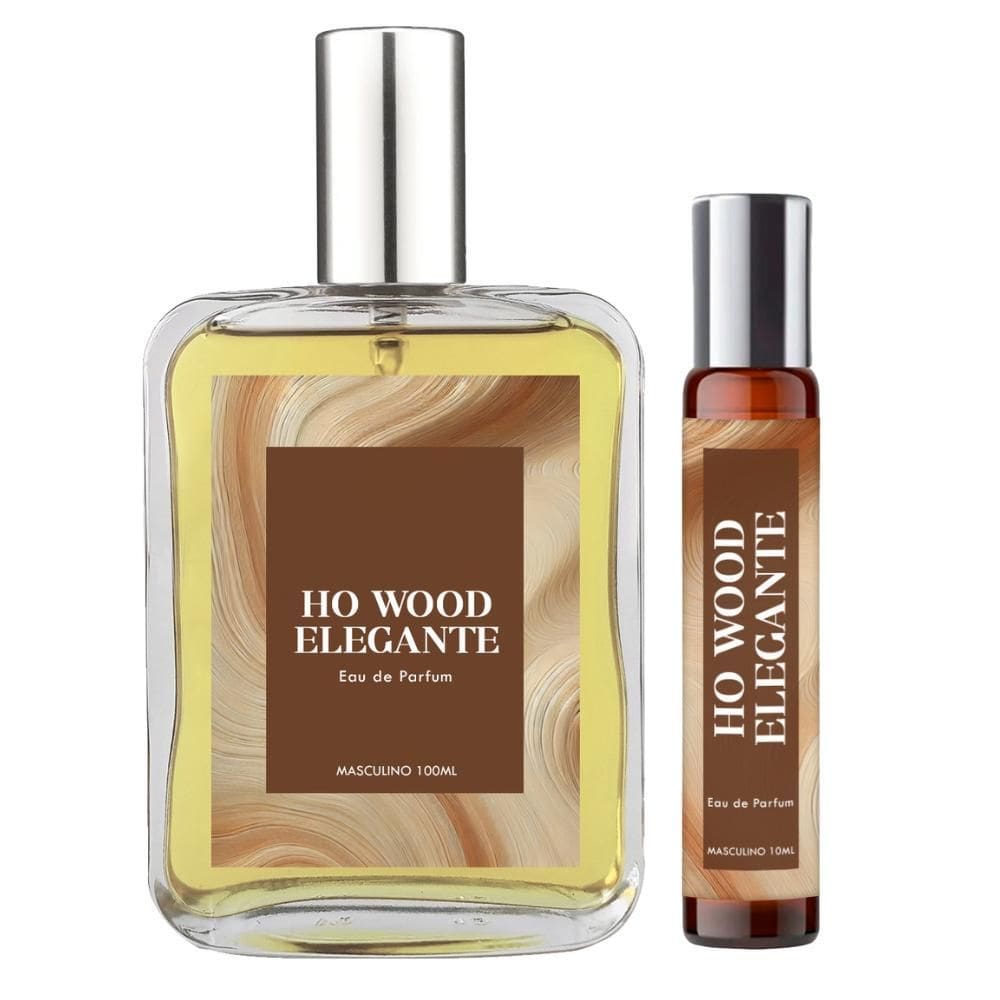 Perfume Ho Wood Elegante Homem 100Ml + Spray 10Ml Natural