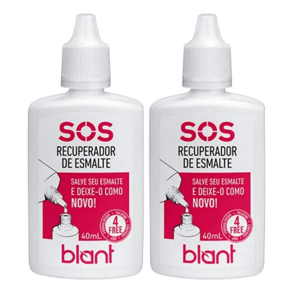 2X Kit 2 Recuperador Blant Para Esmaltes Vegano 9 Free 40Ml