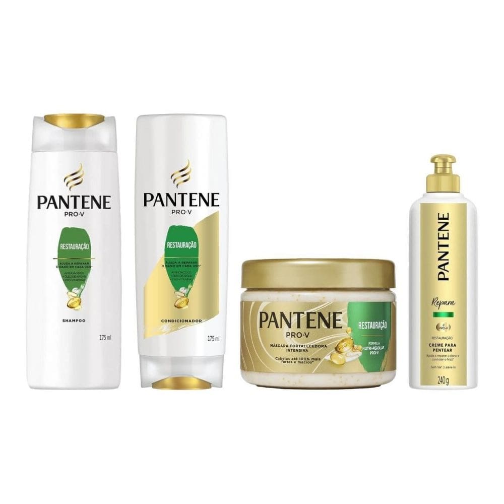 Kit Pantene Restauraçao Sh 175Ml+Cond 175Ml+Masc 270+Cr Pent