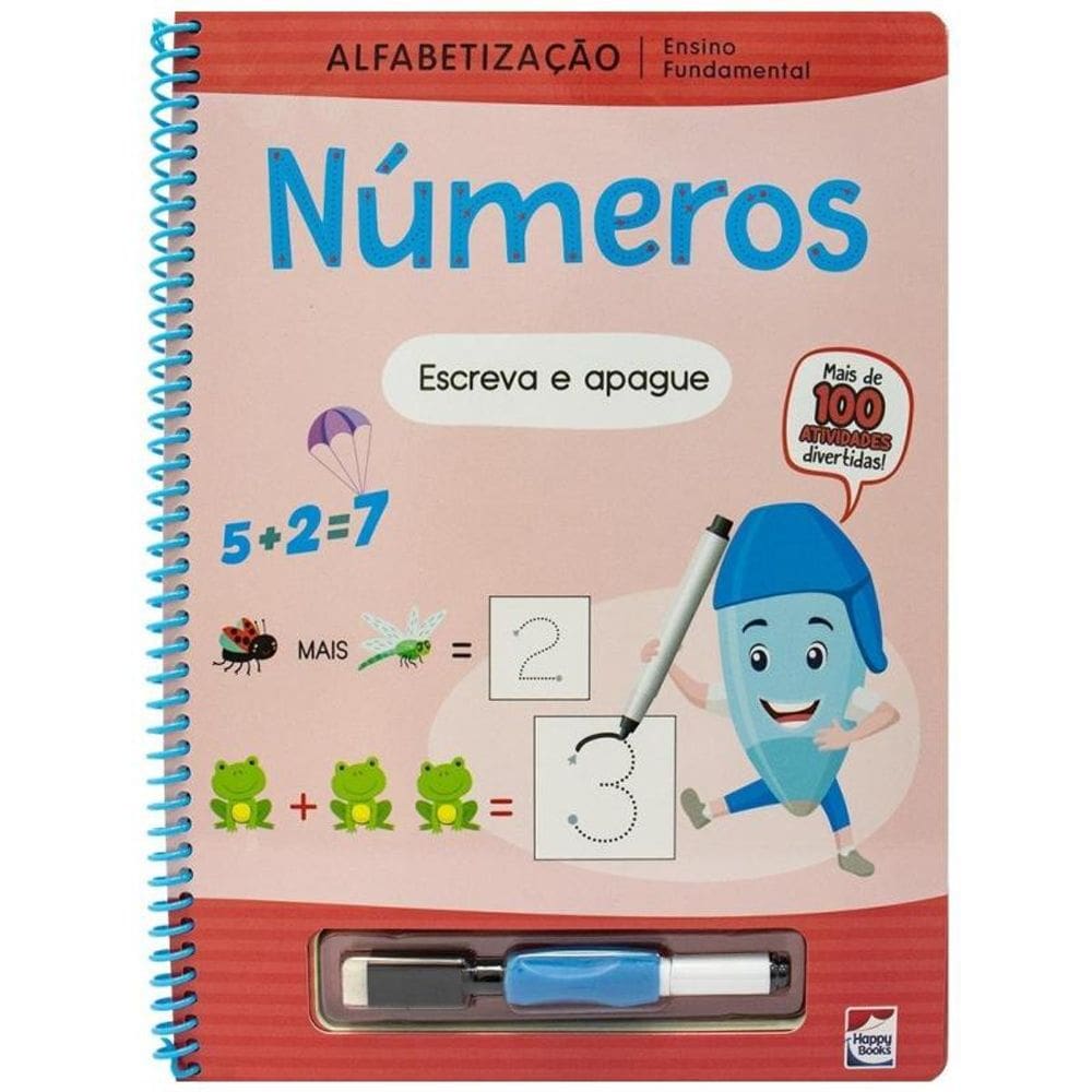 Ensino Fundamental Alfabetização Escreva e Apague: Números