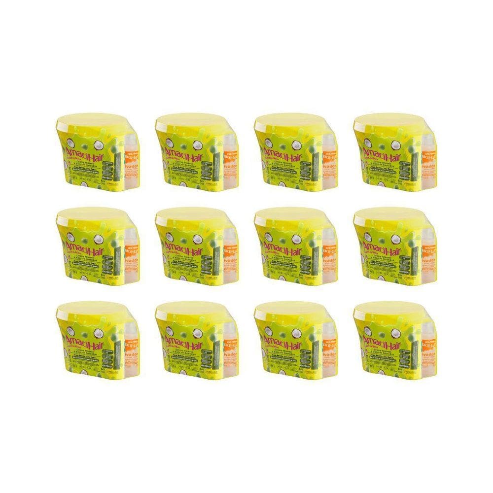 Creme Relaxante Amacihair 200G Azeite De Oliva - Kit C/12Un